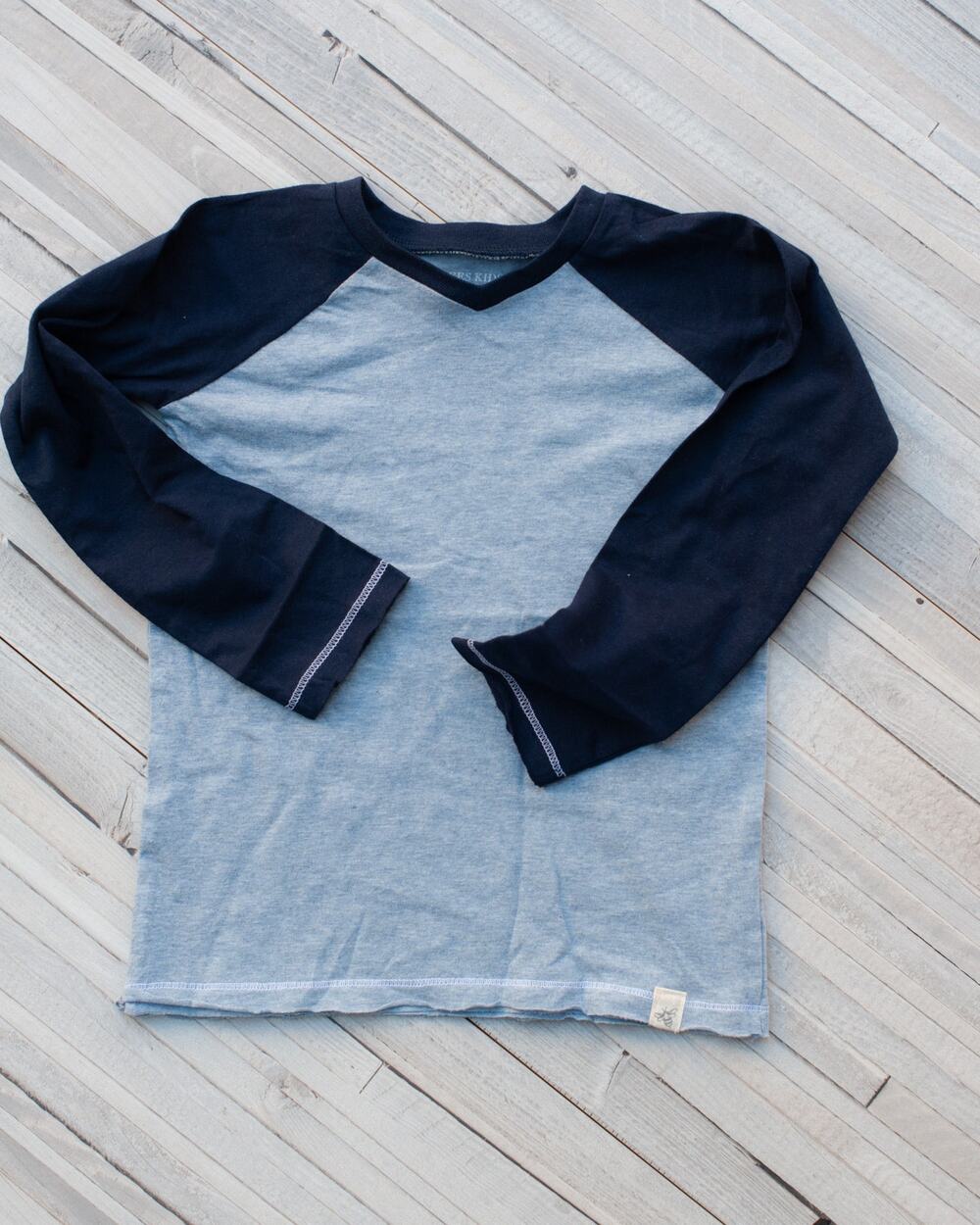 3T Burt's Bees Henley Long Sleeve Shirt Navy Blue New NWOT